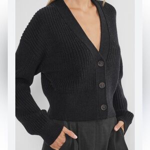 Aritzia Canberra Black Women's Cardigan Sweater
